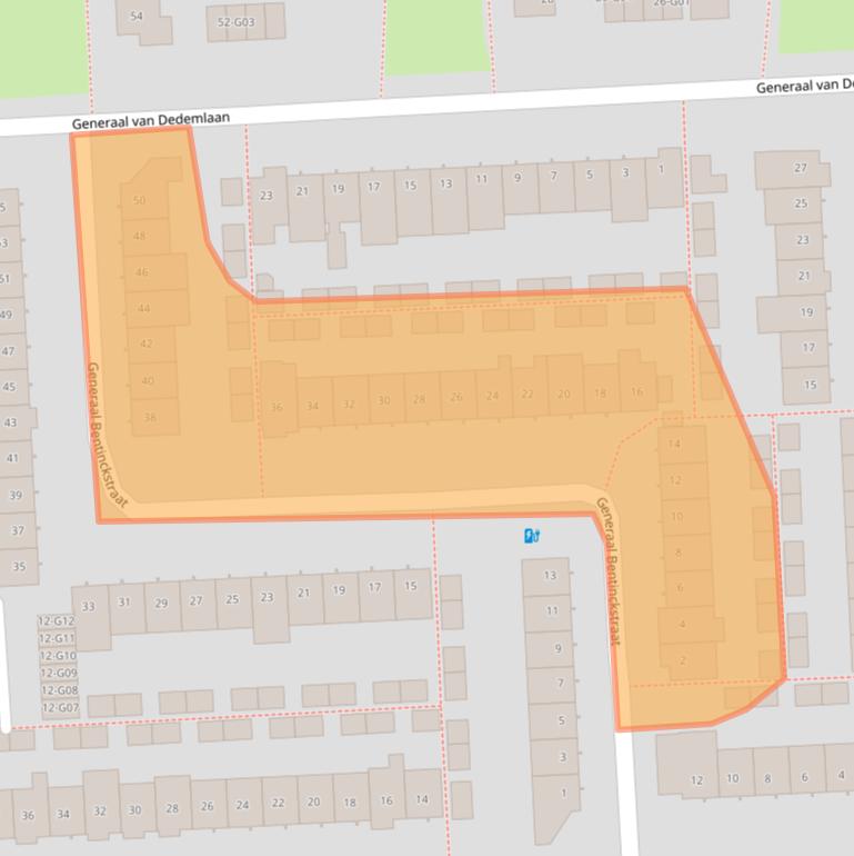 Kaart van postcodegebied 5623GX.