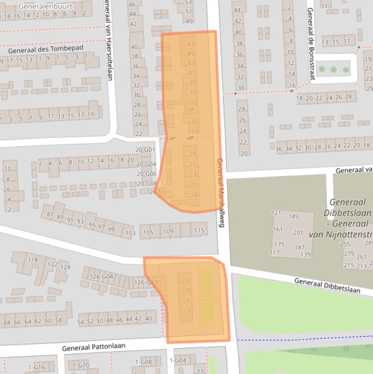 Kaart van postcodegebied 5623HA.