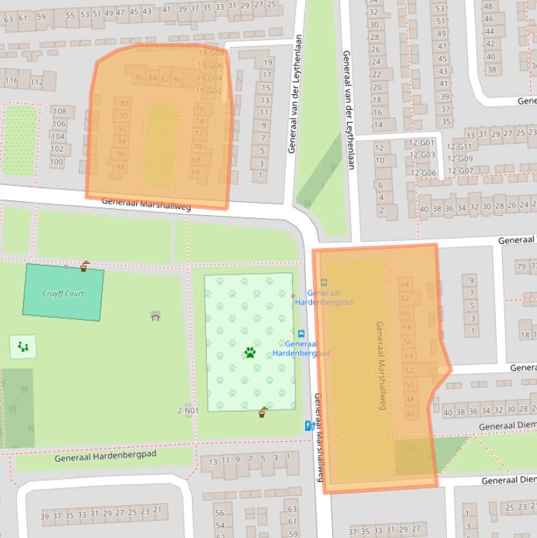 Kaart van postcodegebied 5623HD.