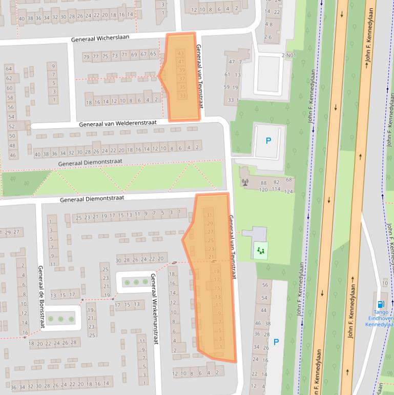 Kaart van postcodegebied 5623HM.