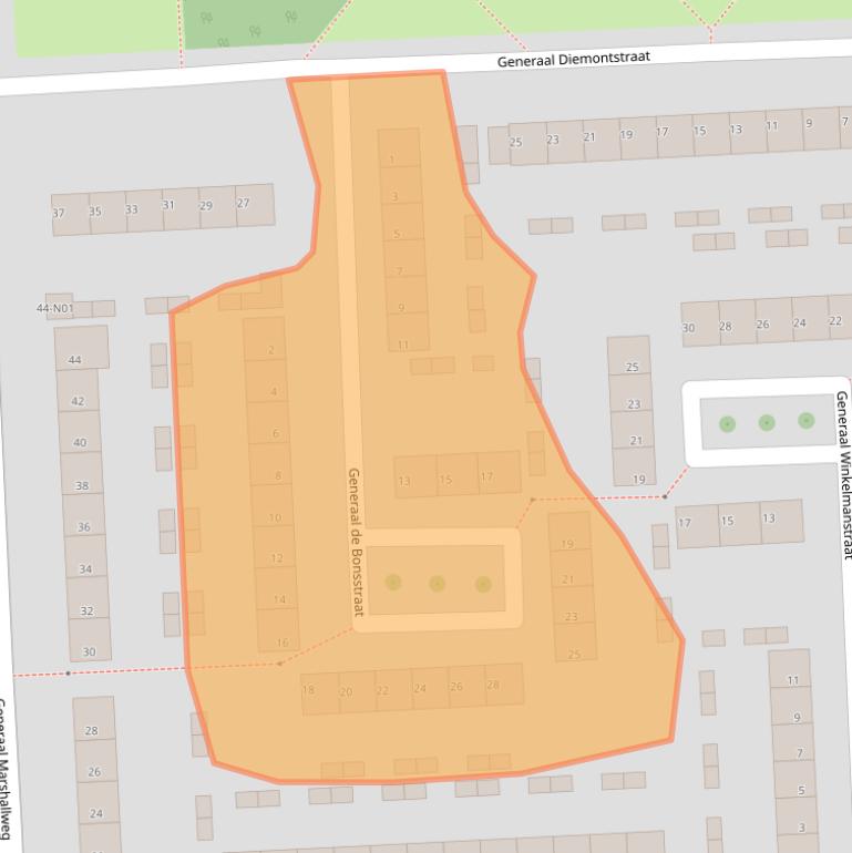 Kaart van postcodegebied 5623HV.