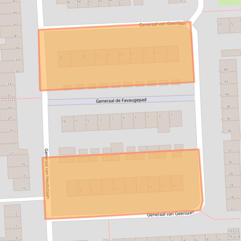 Kaart van postcodegebied 5623JC.