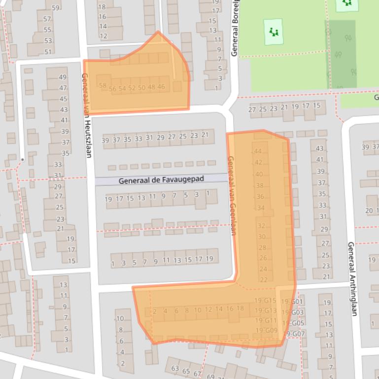 Kaart van postcodegebied 5623JD.