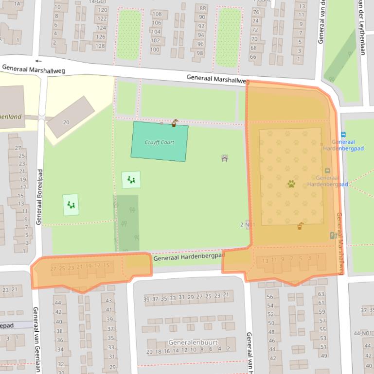 Kaart van postcodegebied 5623JG.