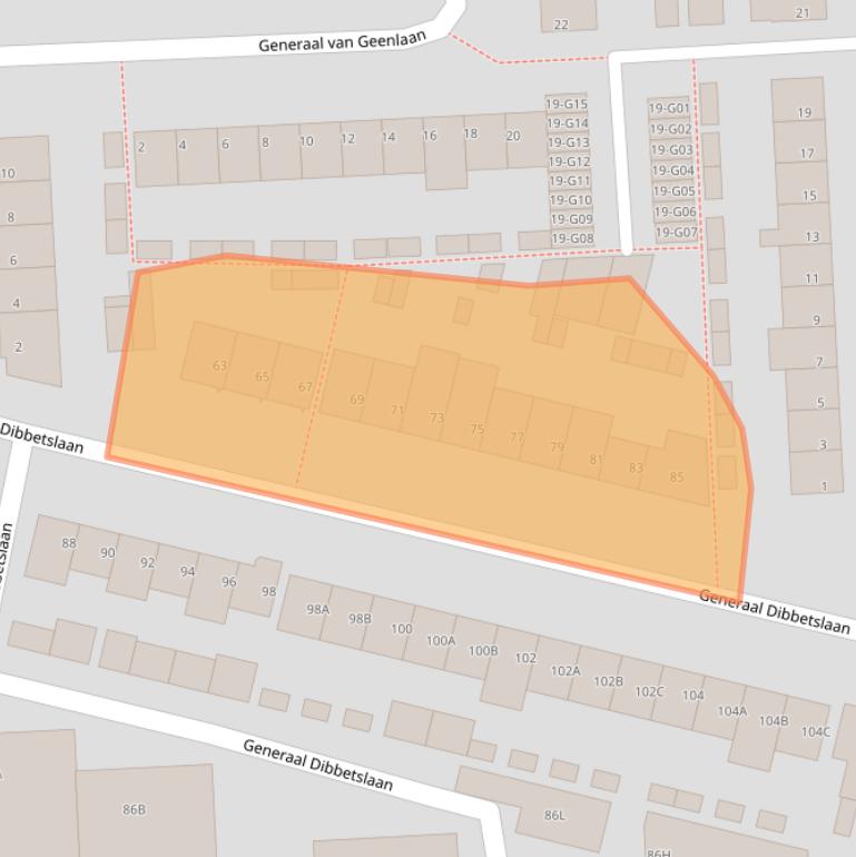 Kaart van postcodegebied 5623JM.