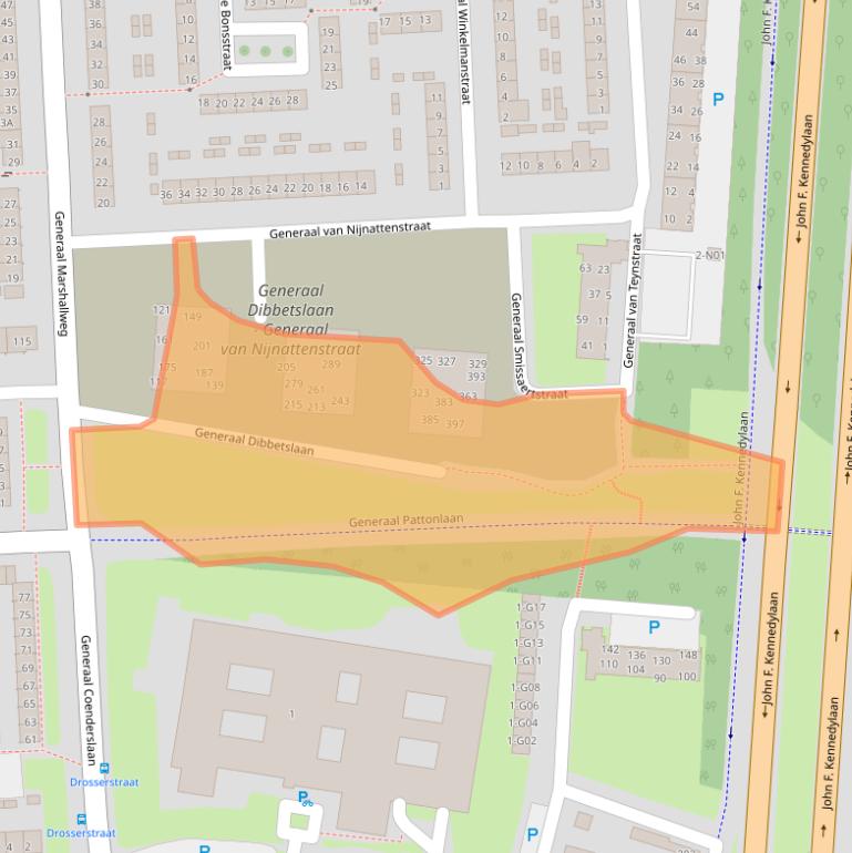 Kaart van postcodegebied 5623JP.