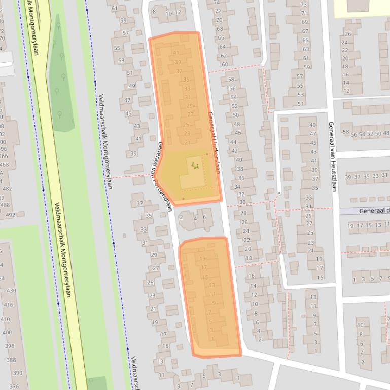 Kaart van postcodegebied 5623JT.