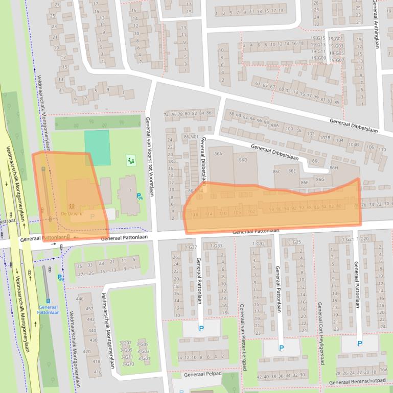 Kaart van postcodegebied 5623KC.