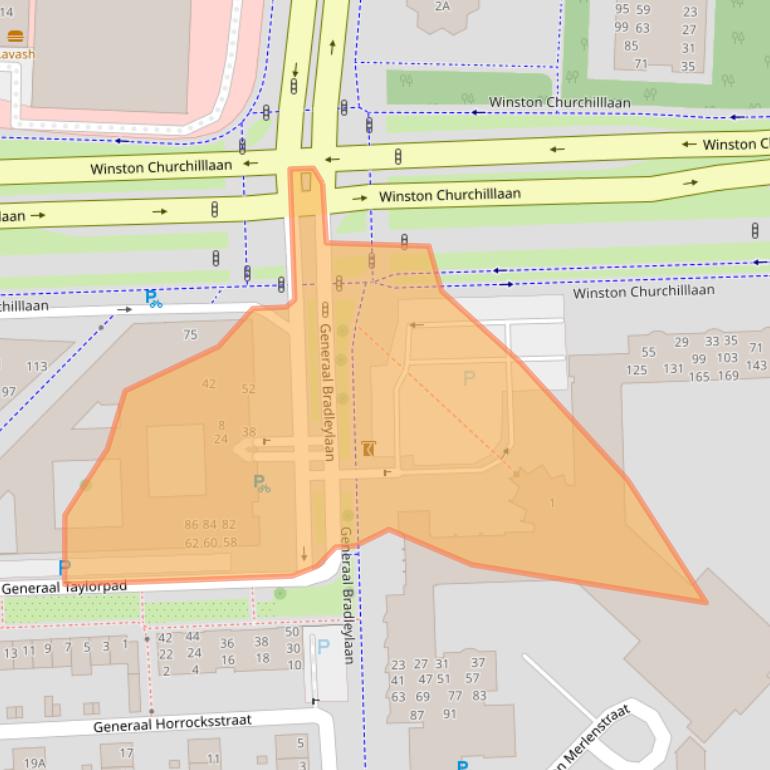 Kaart van postcodegebied 5623KM.