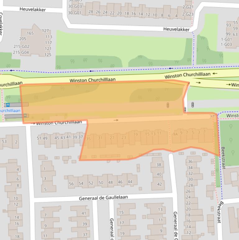 Kaart van postcodegebied 5623KV.