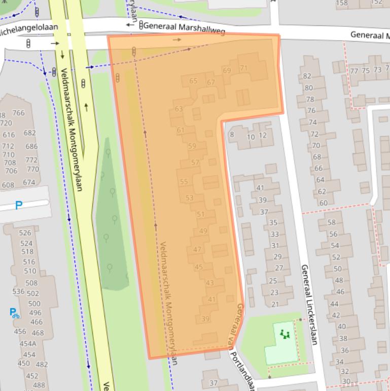 Kaart van postcodegebied 5623KZ.