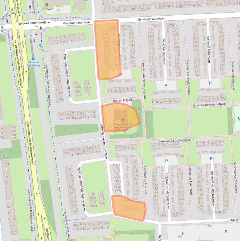 Kaart van postcodegebied 5623LA.