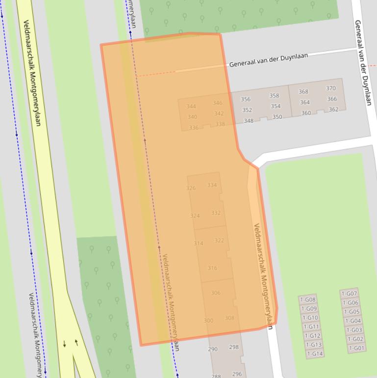 Kaart van postcodegebied 5623LC.