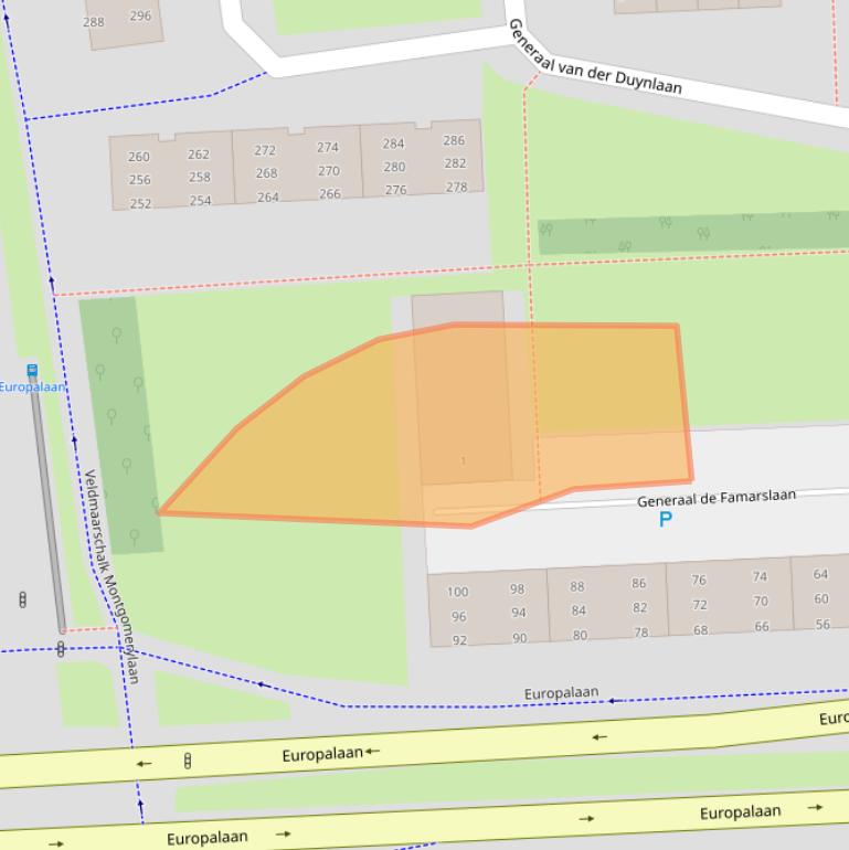 Kaart van postcodegebied 5623LG.