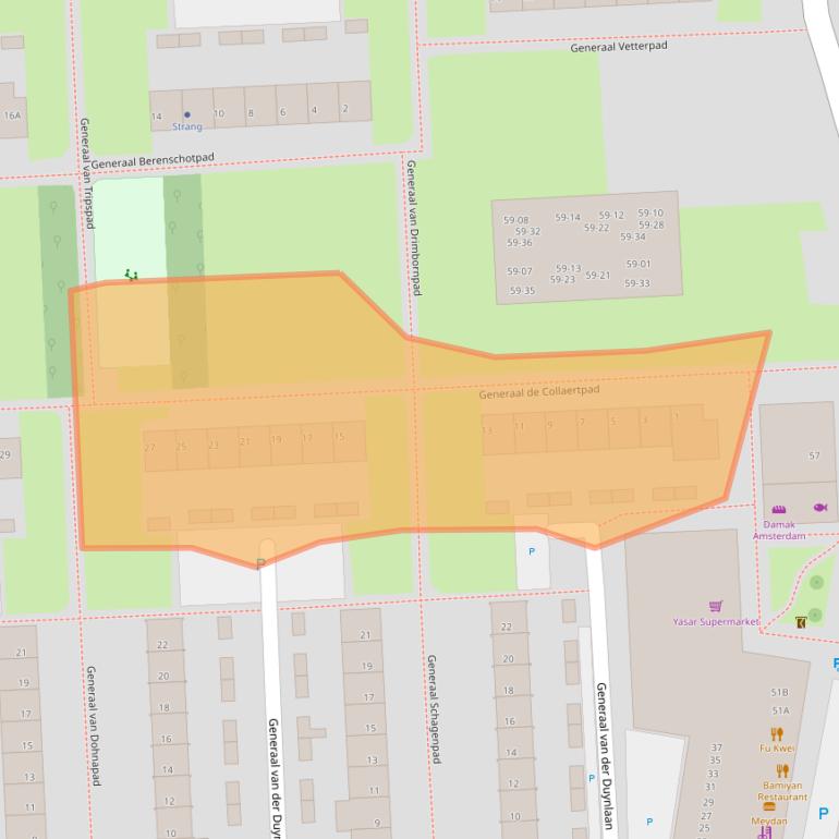 Kaart van postcodegebied 5623LM.
