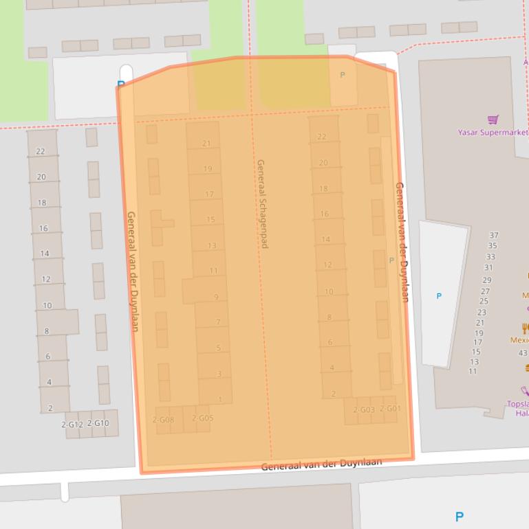 Kaart van postcodegebied 5623LS.