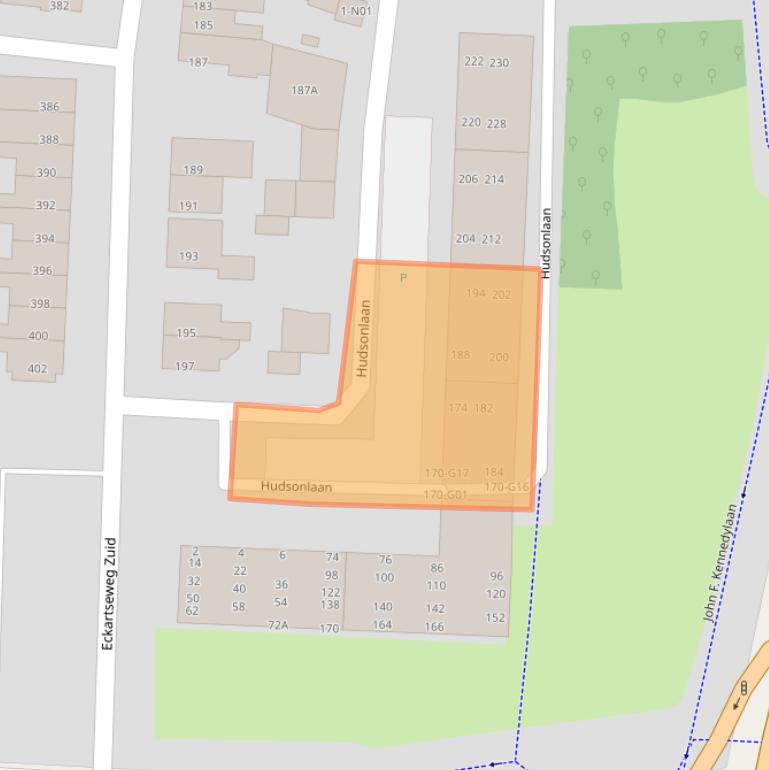 Kaart van postcodegebied 5623NE.