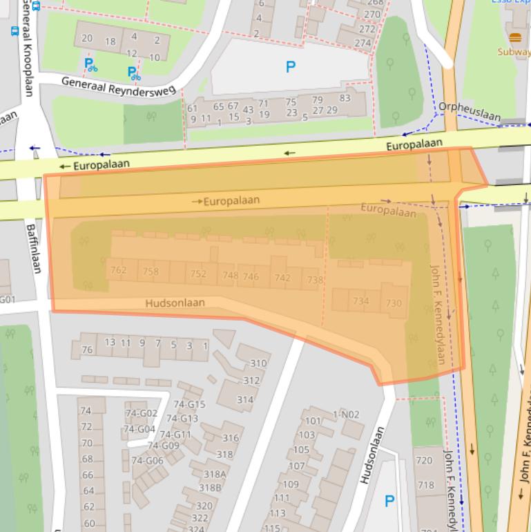 Kaart van postcodegebied 5623NT.