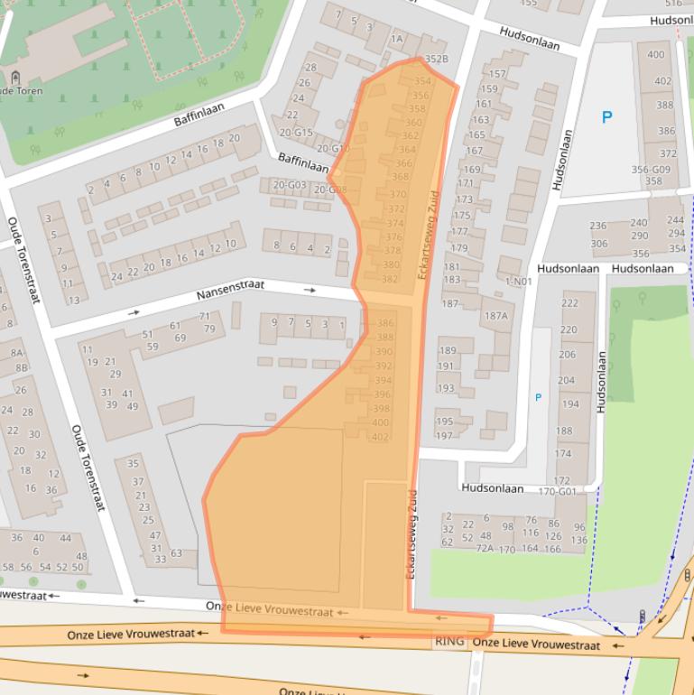 Kaart van postcodegebied 5623PD.