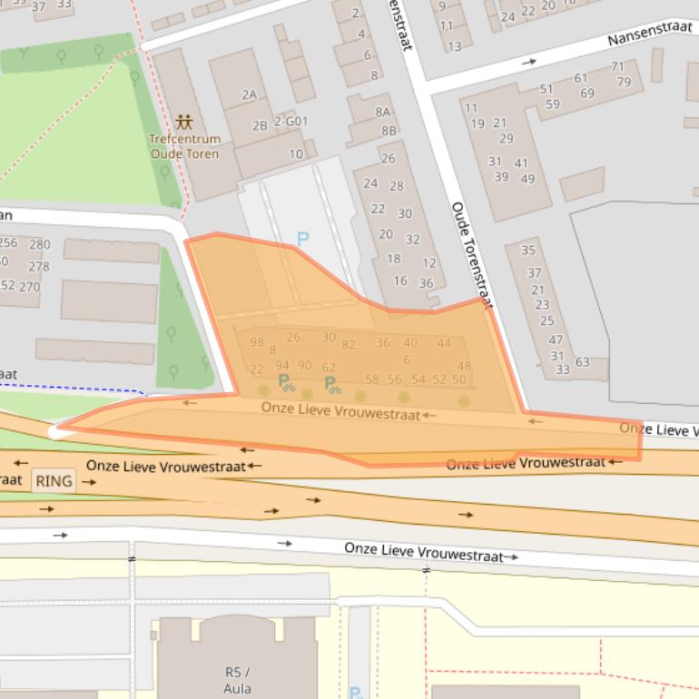 Kaart van postcodegebied 5623PE.