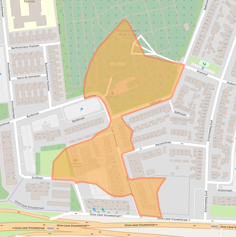 Kaart van postcodegebied 5623PG.