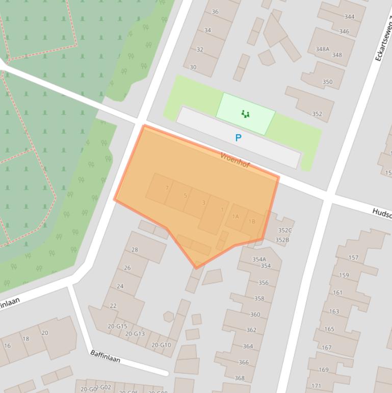 Kaart van postcodegebied 5623PJ.