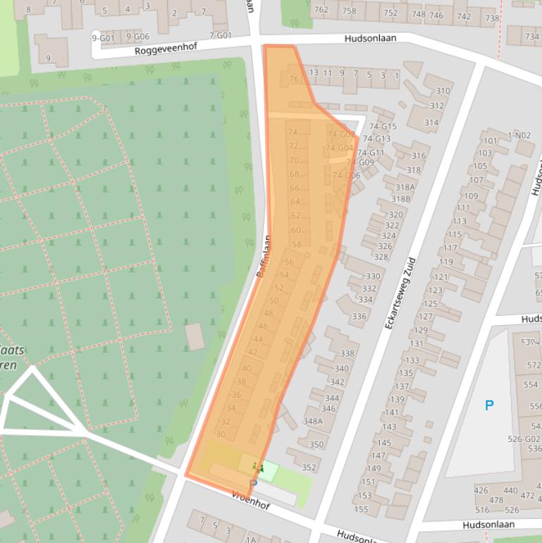 Kaart van postcodegebied 5623PZ.