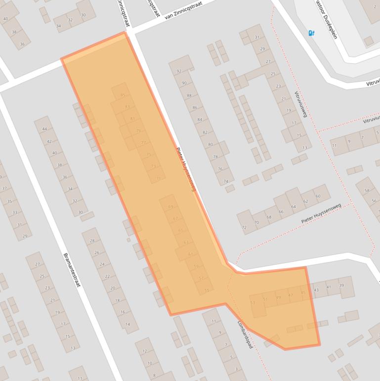 Kaart van postcodegebied 5624AL.