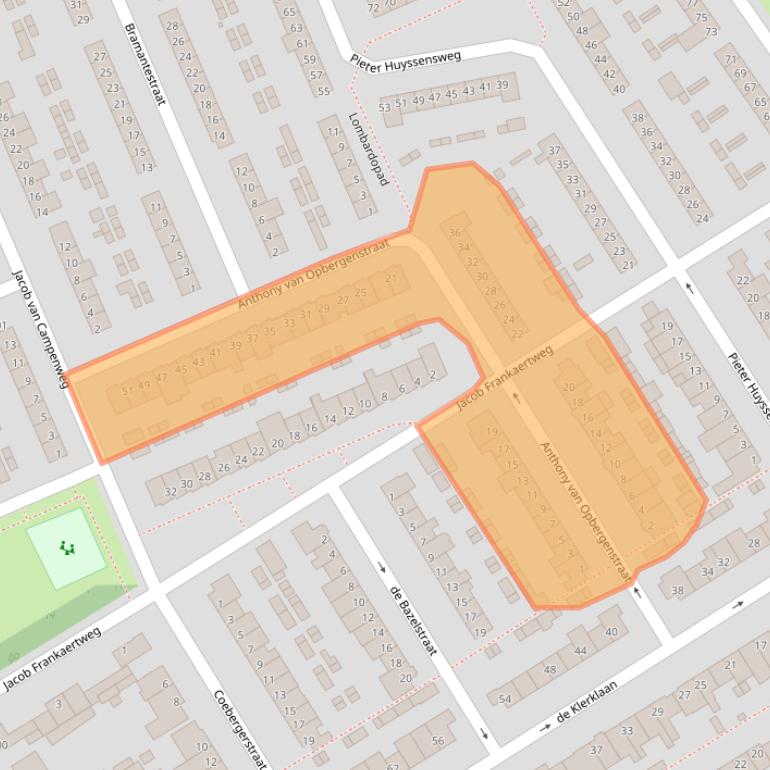 Kaart van postcodegebied 5624AR.