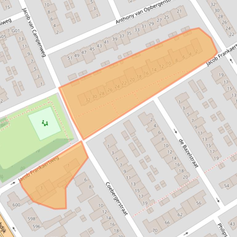 Kaart van postcodegebied 5624AS.