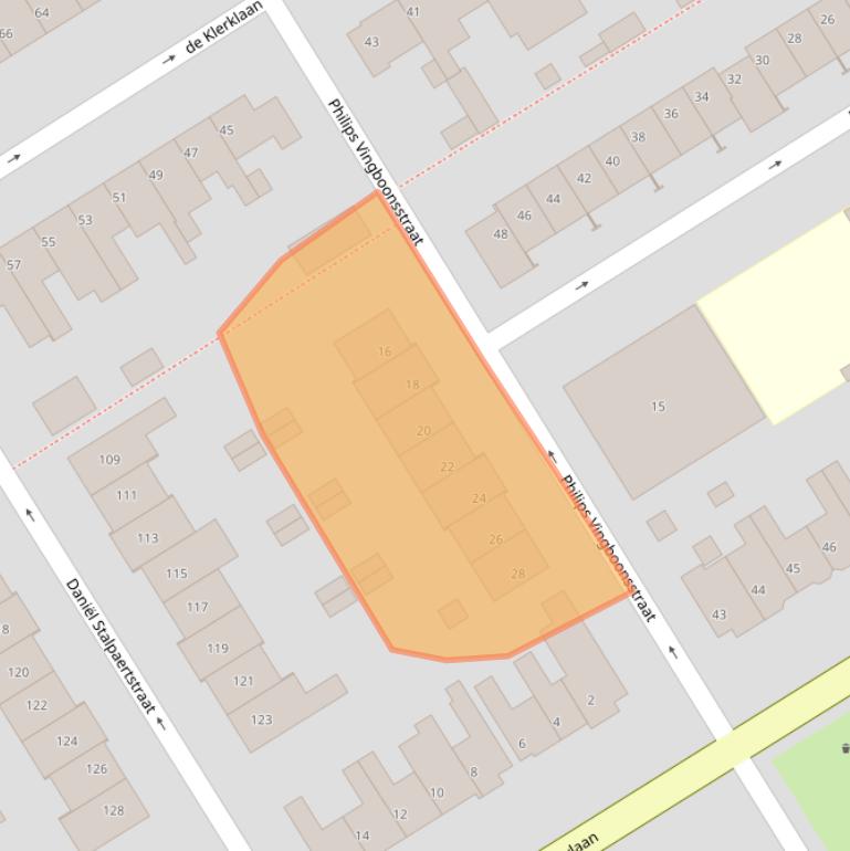 Kaart van postcodegebied 5624AX.