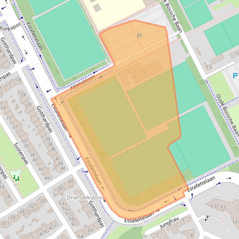 Kaart van postcodegebied 5624AZ.