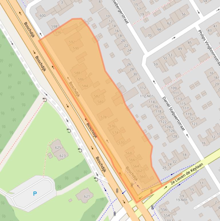 Kaart van postcodegebied 5624CA.