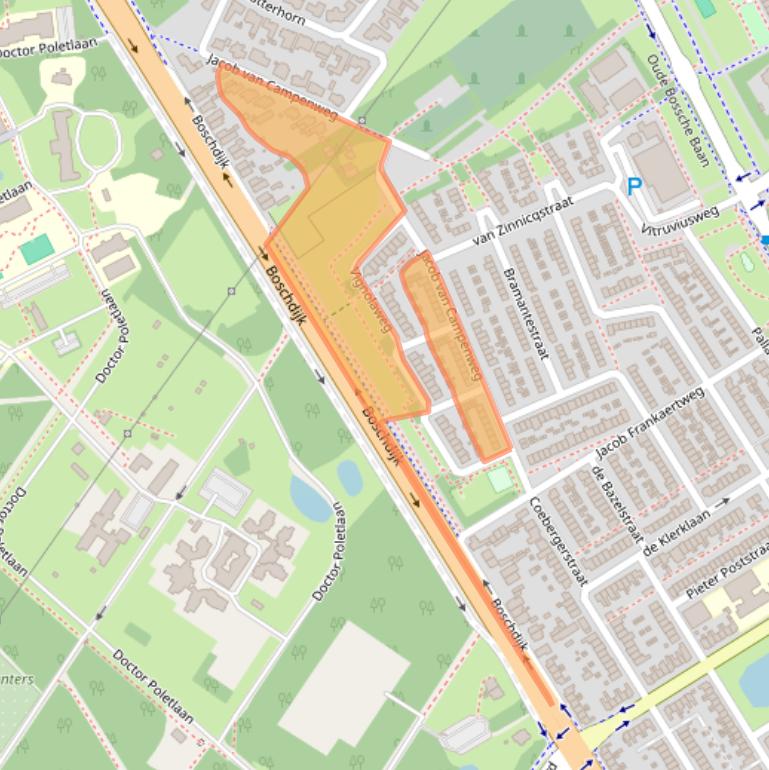 Kaart van postcodegebied 5624CC.