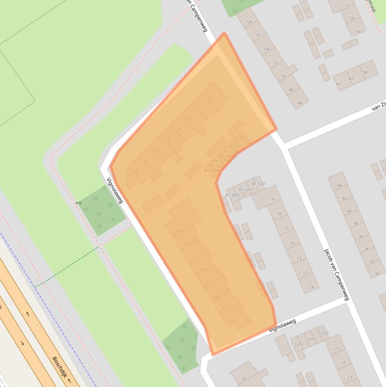 Kaart van postcodegebied 5624CG.