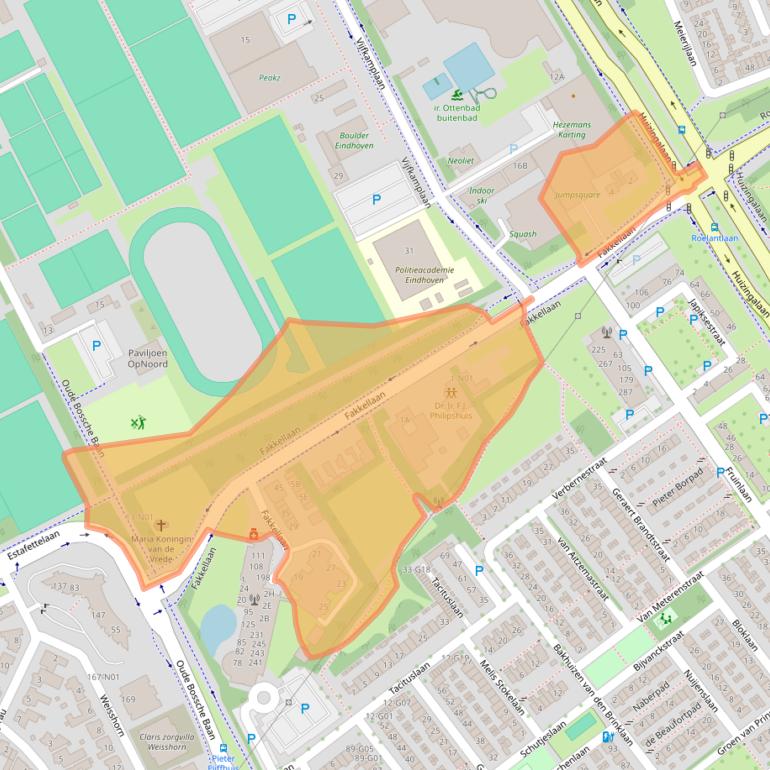 Kaart van postcodegebied 5624EA.