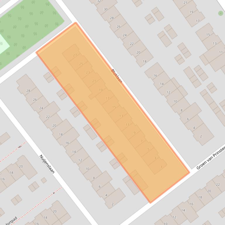 Kaart van postcodegebied 5624GB.