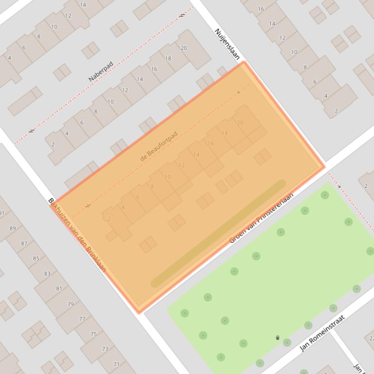 Kaart van postcodegebied 5624GE.