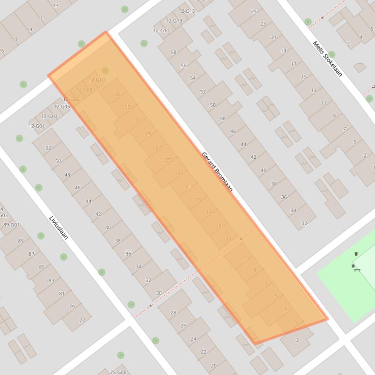 Kaart van postcodegebied 5624GT.