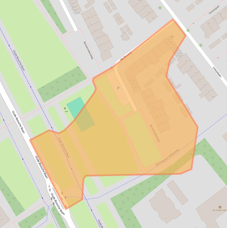 Kaart van postcodegebied 5624JC.