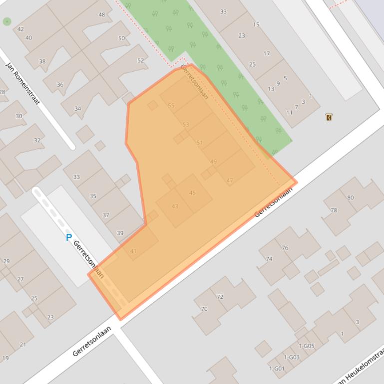 Kaart van postcodegebied 5624JM.