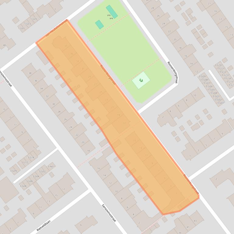 Kaart van postcodegebied 5624JS.