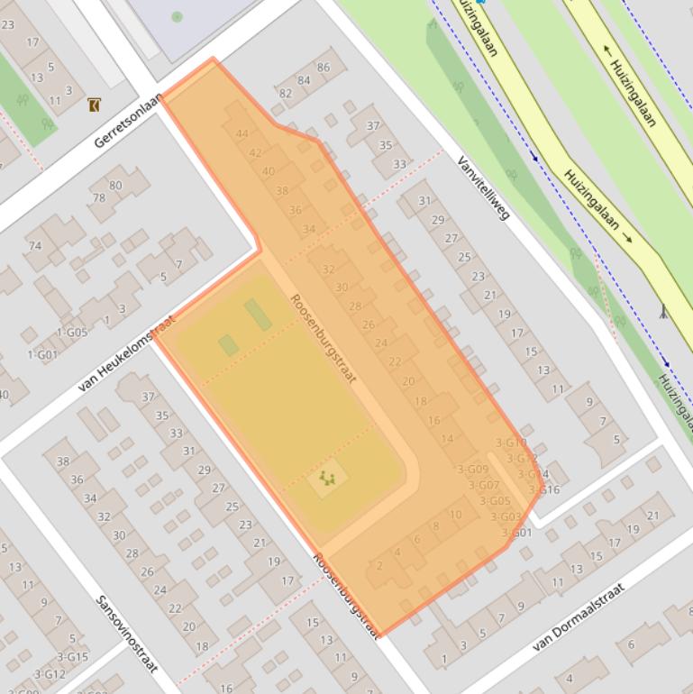 Kaart van postcodegebied 5624JT.