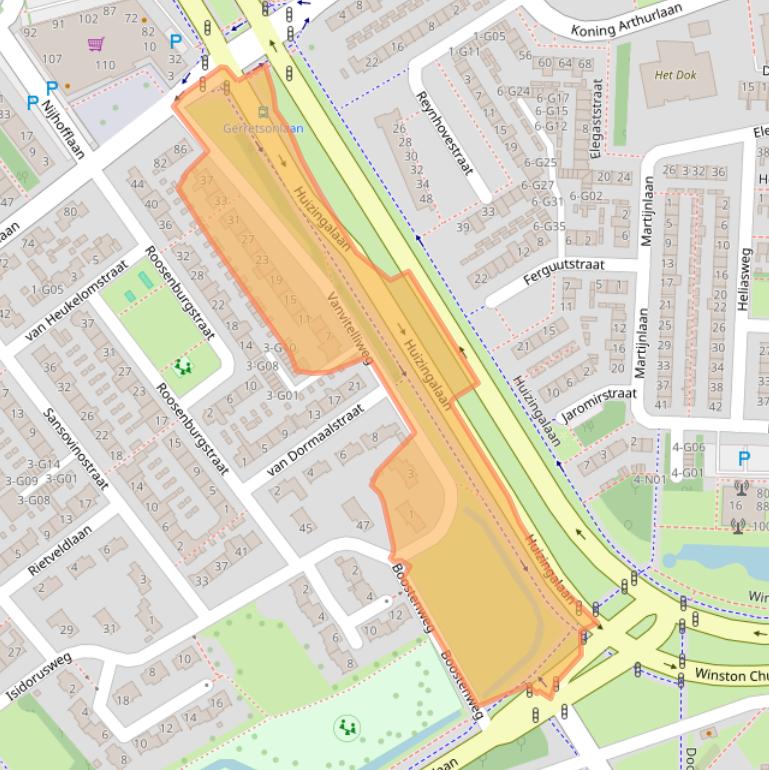 Kaart van postcodegebied 5624KJ.