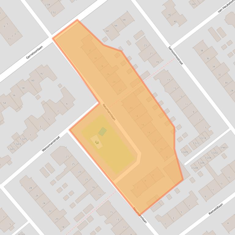 Kaart van postcodegebied 5624KM.