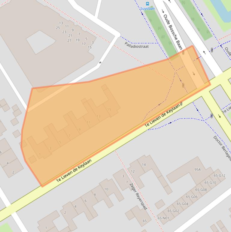 Kaart van postcodegebied 5624LC.