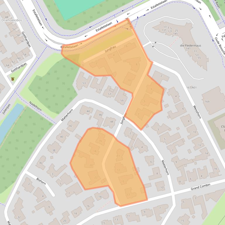 Kaart van postcodegebied 5624NL.