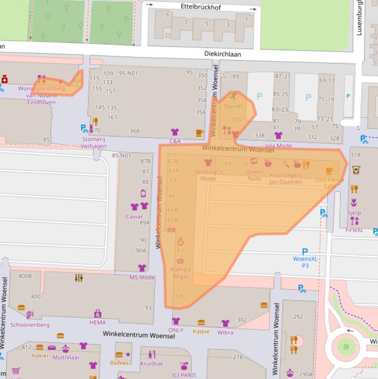 Kaart van postcodegebied 5625AD.