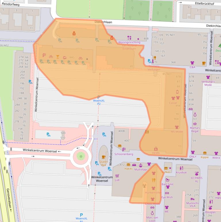 Kaart van postcodegebied 5625AE.