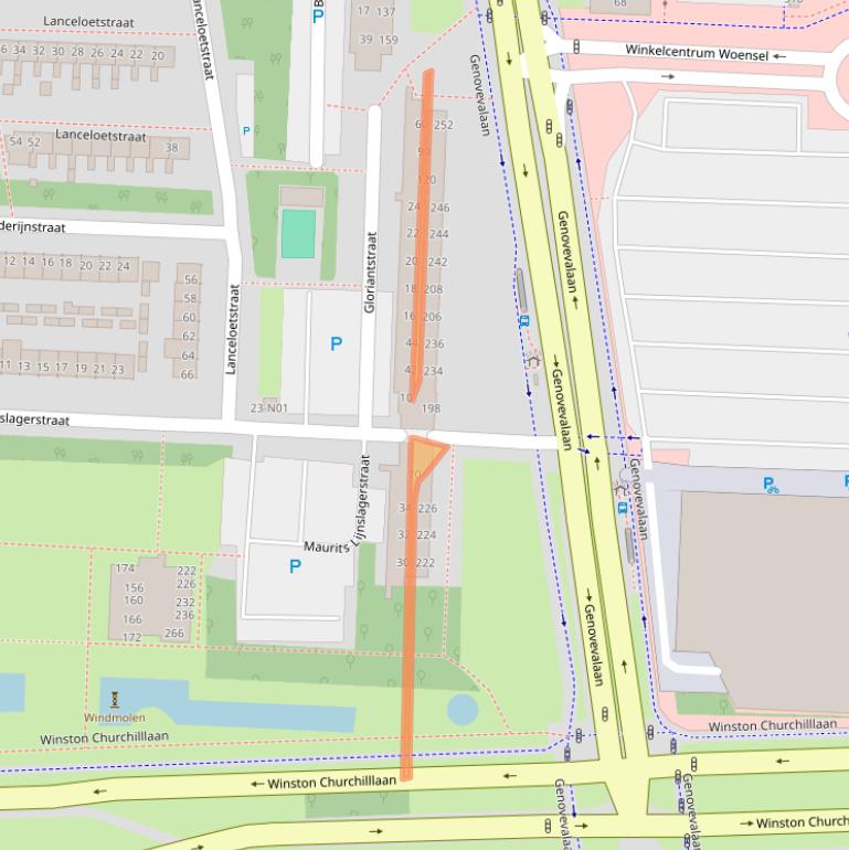 Kaart van postcodegebied 5625BE.